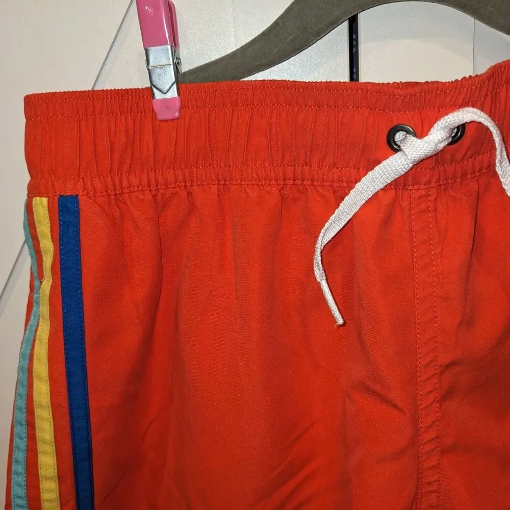 ❤ HANNA ANDERSSON Disney Mickey Mouse Swim Trunks Red Boys 14-16